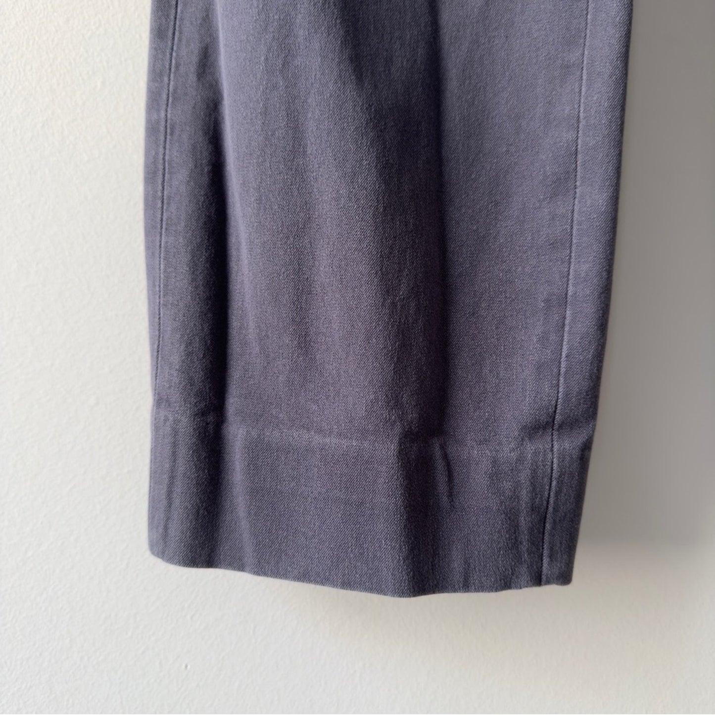 Everlane The Side-Zip Stretch Cotton Pant Gray Business Casual Classic solid 6