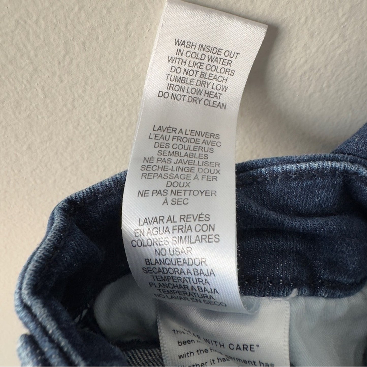 Good American Good Petite Flare Jeans in Blue224 Organic Cotton Dark Wash 15 EUC