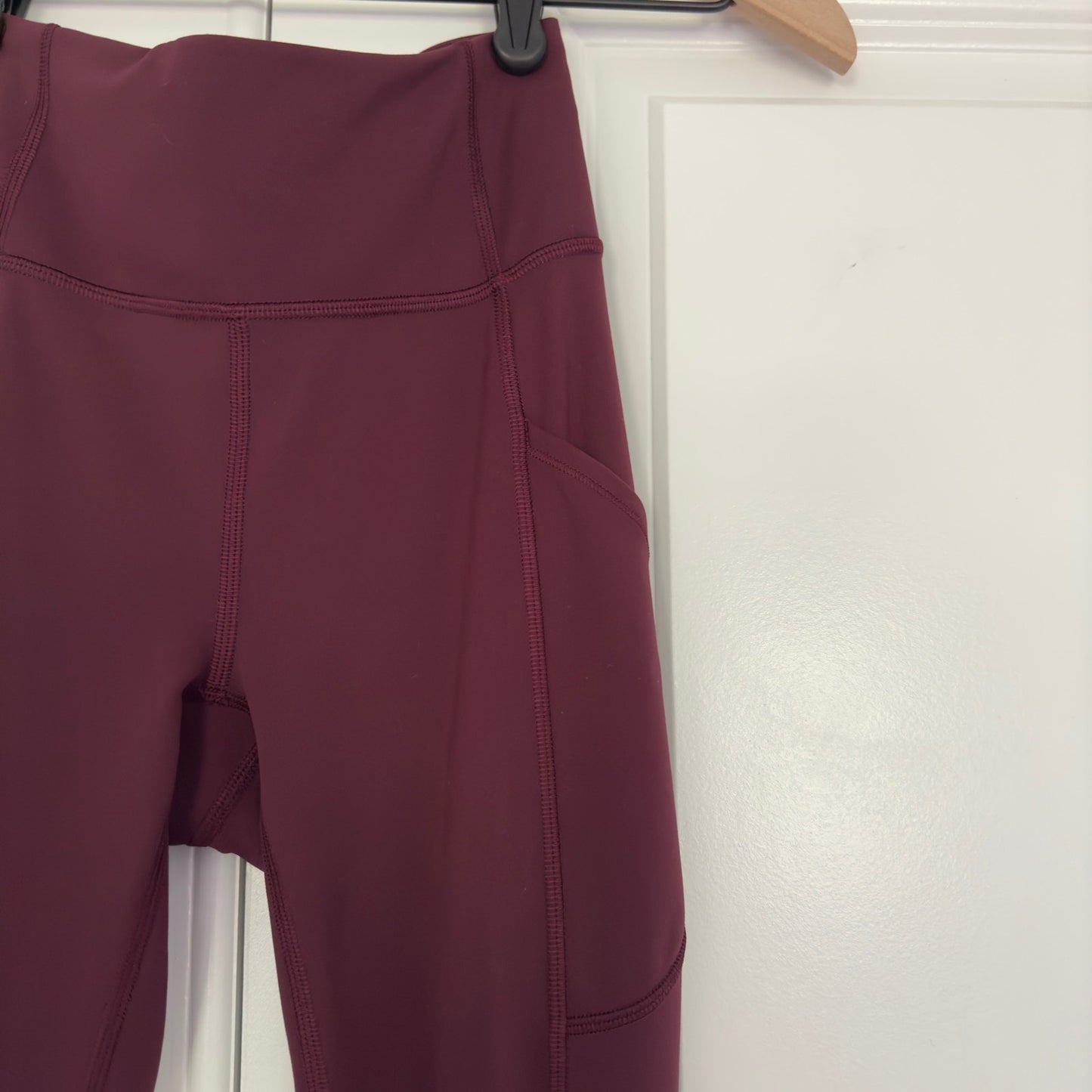 Lululemon Invigorate High-Rise Tight 25" in Red Merlot training Everlux leggings